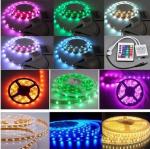 free shipping RGB color 12v 60led/meter 3528 300LED led strip light Led light