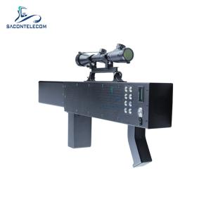 China 8 Bands 160w high power portable gun drone signal jammer blocker 1.5km distance factory
