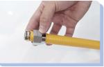 DN10x1000 Cooker Gas Hose , SUS304 Metal Flexible Hose Pipe