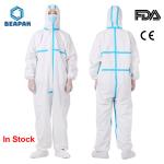 White Surgical Disposable Protective Coverall Nonwoven Microporous Film