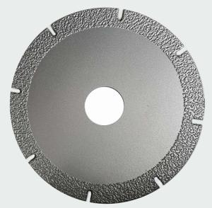 China Segmented Vacuum Brazing Diamond Stone Cutting Blades With Long Cutting Life factory