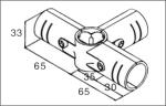 3 Way Metal Pipe Connectors Black Metal Pipe Joint With Electrophoresis