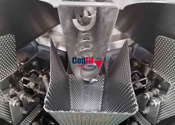 Screw Feeding Multihead Weigher For Pickles Marinated Vegetable Fruits