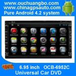 Ouchuangbo Android 4.2 GPS Navigation Audio 3G Wifi Bluetooth TV Universal Car