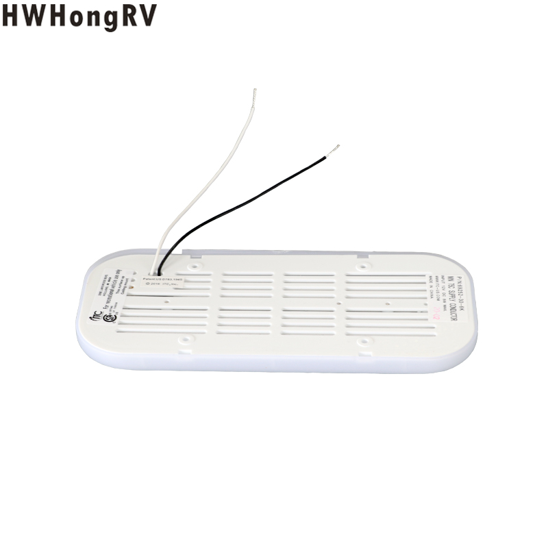 HWHongRV campes 12V rectangle Ultra-Thin Dome LED Light Interior Lamp Caravan Motorhome RV surface mount Light