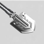 3Cr13 Multifunctional Outdoor Shovel Adjustable Head Manganese Steel Anodizing