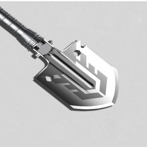 China 3Cr13 Multifunctional Outdoor Shovel Adjustable Head Manganese Steel Anodizing factory