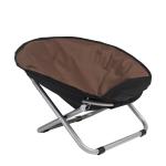 Folding Black Elevated Dog Bed Chair Portable Round Elevated Cat Bed Waterproof