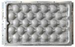 Customized Fruit Tray Pulp Moulded Products support Straw / Wood pulp molds