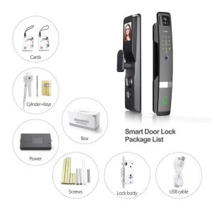 S924Max Smart Home Wifi Lock with Fingerprint Card Code Key Multi-unlock Way for