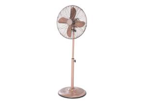China Decorative Retro Floor Fan / 18 Inch Stand Fan Chrome Grill Fused Safety Plug factory