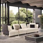 High-end Hotel Outdoor Modern Simple Woven Style Sofa Combination