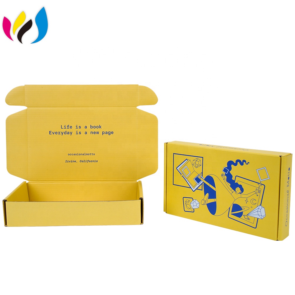 OEM Colored Corrugated Mailing Boxes , Corrugated Paper Dress Shipping Box