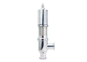 China Over Flow Sanitary Pressure Relief Valves Male Ends Quick Opening factory