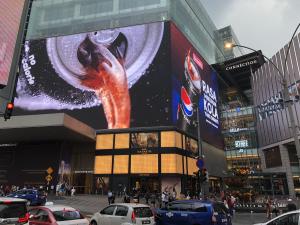China AC110-220V P6.4 Outdoor LED Advertising Display , Die Cast LED Advertising board 1/4 Scan factory