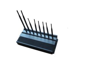 China 35dBm 4G WIFI High Power Jammer / Blocker EST-808N3 For Military , Black factory