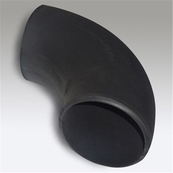 China 1/2" to 72" ANSI B16.9 A234 WPB Elbow 90 Degree L/R Black Painted Butt-Welded Seamless Carbon Steel Pipe Fittings factory