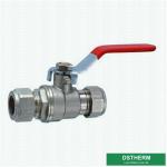 PEX Pipe Valves Brass Color Middle Weight Water Supplying Ball Valve Customized
