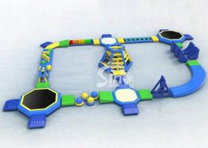 China 35x30m kids N adults giant inflatable water obstacle course For Sale used for swimming pools or open waters factory