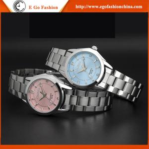 China 021B Pink Blue Watches Wholesale Watch Man Stainless Steel Watch Quartz Watch Couple Watch factory