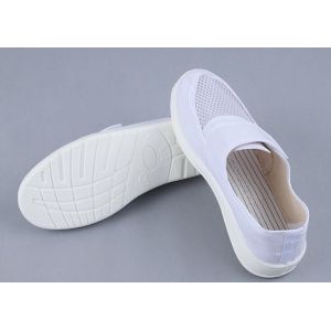 PU Canvas 34-46 Esd Single Mesh Work Shoes With Velcro