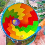 Super Trumpet Water Park Slide with Pool for Adult