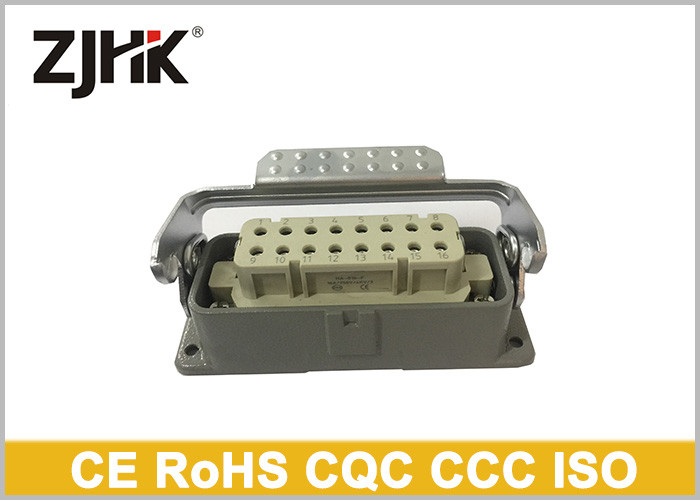 H16A - BK - 1L Heavy Duty Wire Connectors , Single Lever 16 Pin Rectangular Connector 09200160301