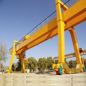 China Mobile Rail Mounted Container Double Beam Gantry Crane factory