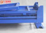 Industrial Steel Folding Stacking Rack System , Blue Steel Turnover Box