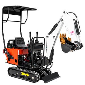 China Small Farm Home Crawler Excavator Digger Machine 0.8 T Small Mini Excavator factory