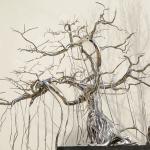 Commissioned Mirror Polished Casting Stainless Steel Little Tree Sculpture