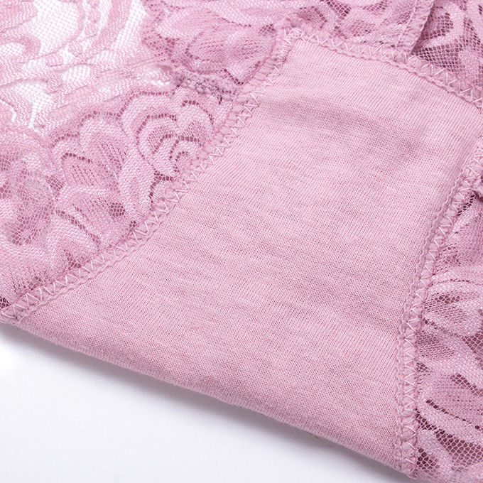Womens High Waisted Lace Panties Plus Size Sexy Underwear Brief Hipster Panties