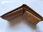 Hot Sale Bifold men gender slim cork wallet 11x9cm with pocket coin,card and