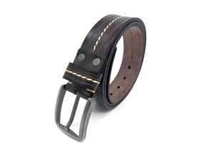China Business Casual Cowhide Mens Casual Leather Belt Alloy Pin Buckle factory