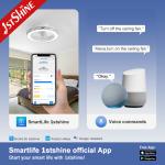 Bedroom Lighting Solution 220V Smart Remote Ceiling Fan with Hidden Blades by