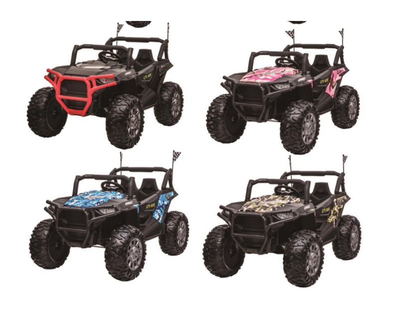 12V Two Seater Ride On Toy with Remote Control and Music/Light/USB/MP3/Bluetooth Function