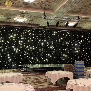China Romantic Wedding Party Warm White LED Star Curtain for Church Ceiling Support Dimmer factory