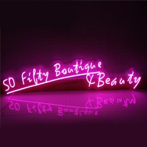 China DC12V 24V neon sign custom led light outdoor banner waterproof RGB led neon flex factory
