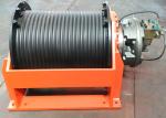 Black Hydraulic Crane Winch For Hoisting 5-20 Ton Objects ISO9000 BV Certificate