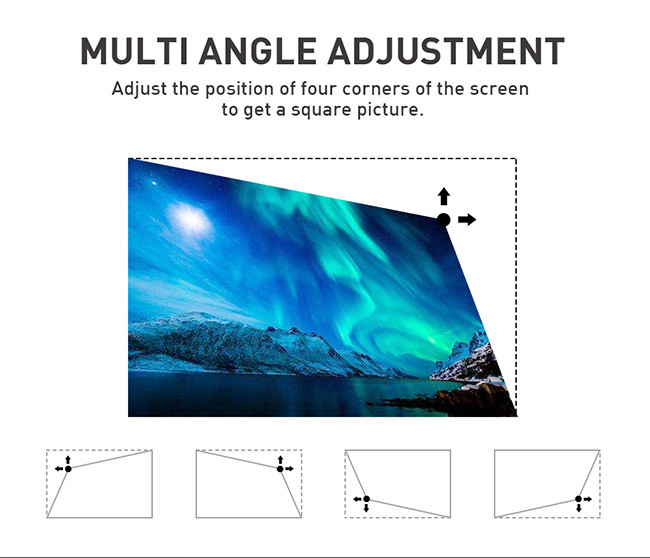 0.2"DMD Android DLP Smart Home Theater Projector 468g CE ROHS FCC