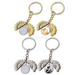 Blank Vintage Sublimation Sunflower Locket Necklace Jewelry For Sublimation