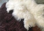 Long curly Sheepskin Material Natural White Tibetan lambswool Mongolian fur