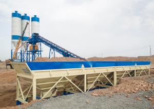 China Ready Mixed Ready Mix Concrete Plant Stationary Belt Conveyor With Twin Shaft Mixer factory