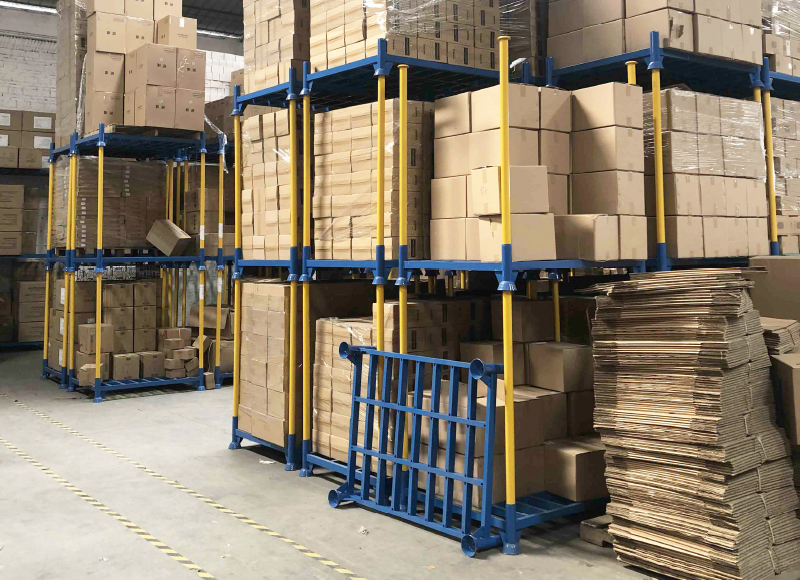 Round Post Pallet Stacking rack