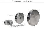 Food Grade Stainless steel sanitary blind cap with/without chain 3A/DIN/SMS