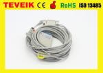 Medical use 10 lead ekg cable ,snap ecg cable, compatible Siemens / Hellige ekg