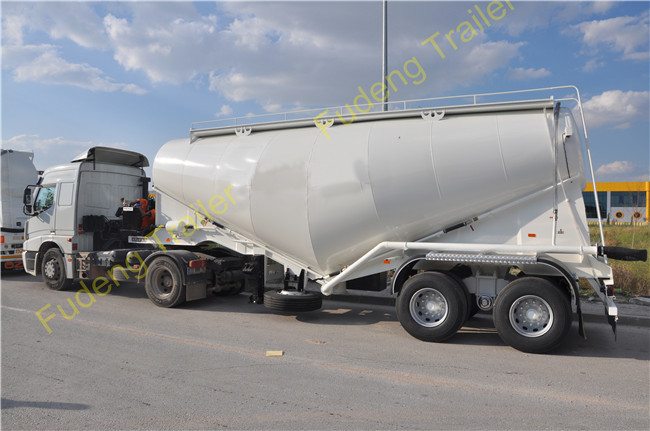 60 Tons bulk cement tank semi trailer, FUWA Axle cement bulker trailer