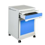 Multifunctional Adjustable Medical Bedside Table Hospital Durable Steel Lockers