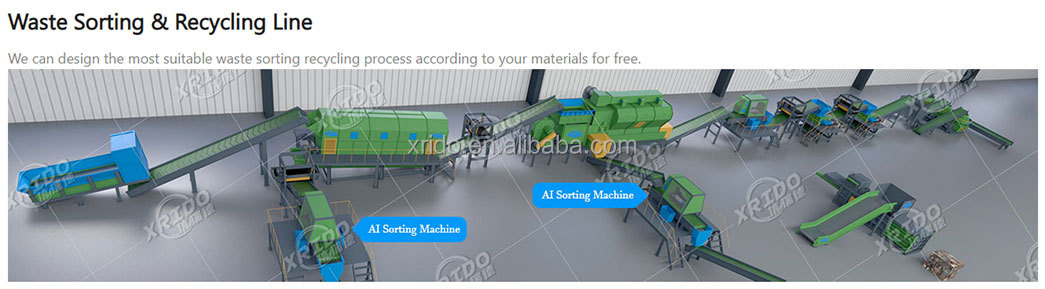 Municipal Solid Waste Sorting Machine 20t/D Municipal Waste Segregation Machine