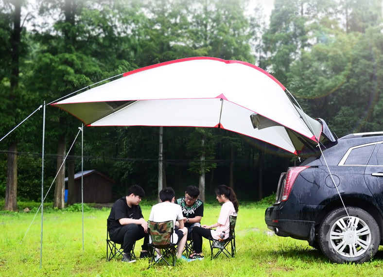 4 Seasons 190T Polyester SUV Rear Outdoor Camping Tent